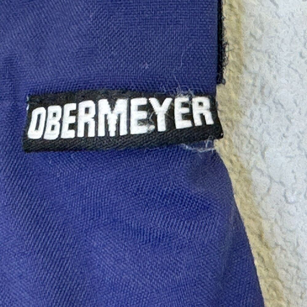 Vintage Obermeyer Womens Utility Ski Snow Pants Sz 8 Dark Blue High Rise Pockets - Picture 12 of 15